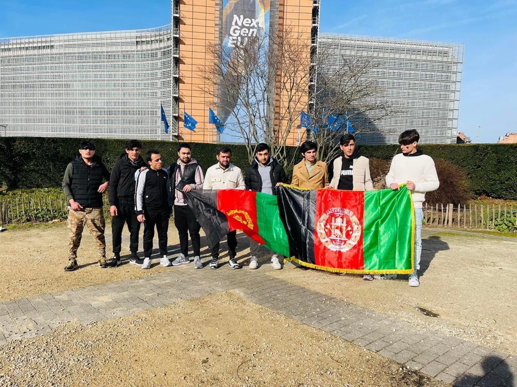 PTM activists in Belgium stage protest against Pakistani soldiers ...
